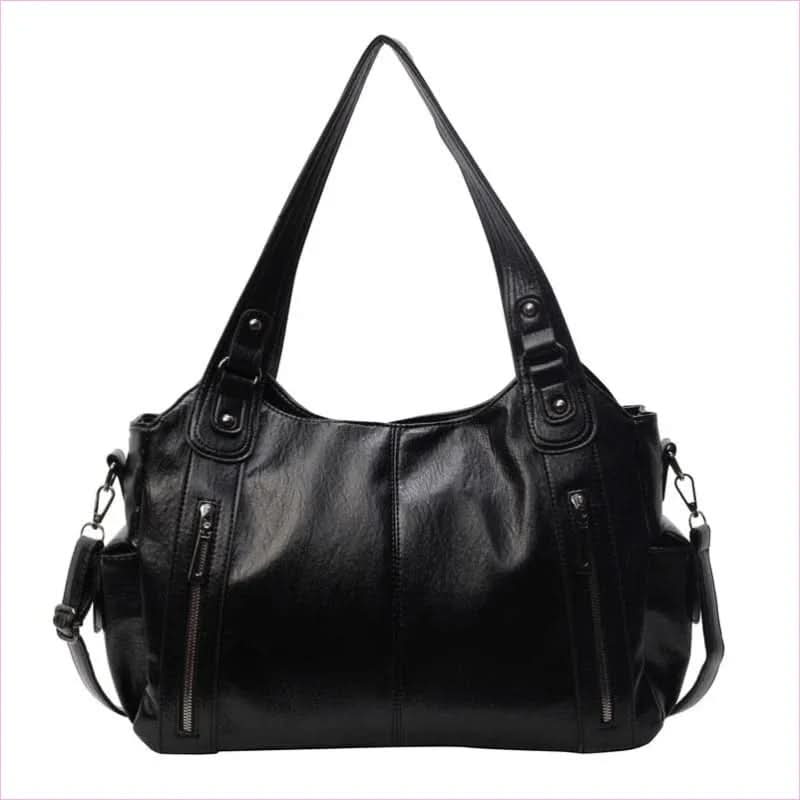 Ladies Multi Zip Shoulder Travel Messenger Bag for Effortless Style - Pleasures and Sins