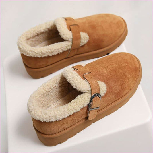 Ladies Thick Sole Fleece-lined Ugg Style Snow Boots for Winter Warmth - Pleasures and Sins