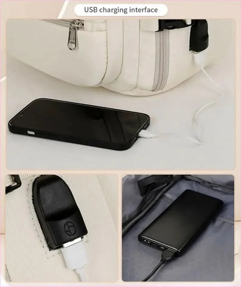 Large Capacity Backpack with Multiple Pockets for Business Travel - Pleasures and Sins