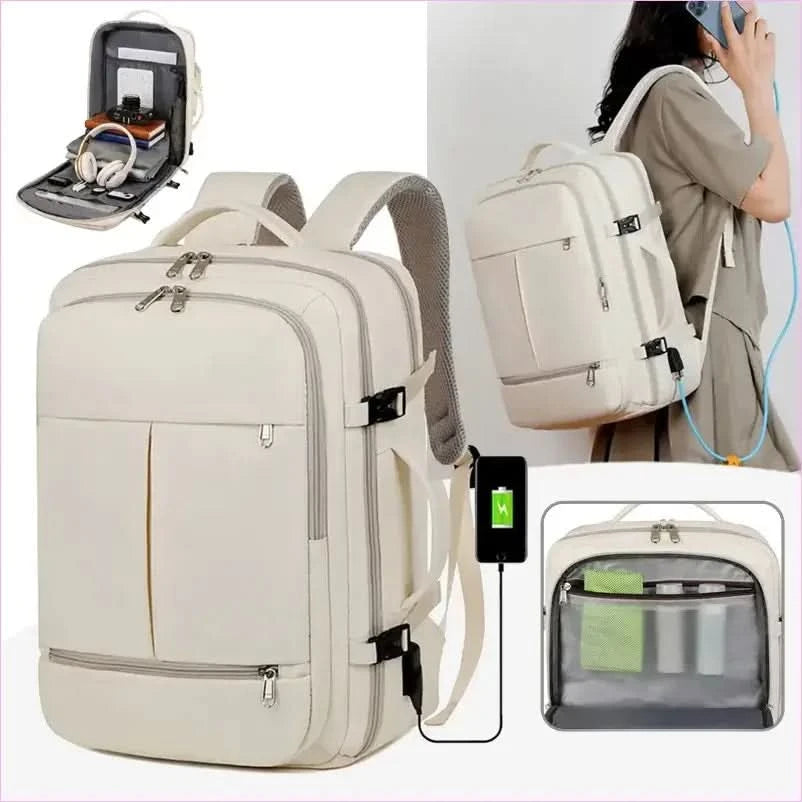 Large Capacity Backpack with Multiple Pockets for Business Travel - Pleasures and Sins
