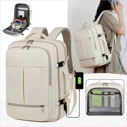 Large Capacity Backpack with Multiple Pockets for Business Travel - Pleasures and Sins
