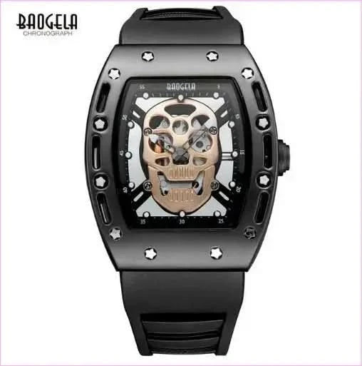 Luxury Pirate Hollow Silica Skeleton Wristwatch in Rose Gold - Pleasures and Sins