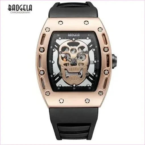 Luxury Pirate Hollow Silica Skeleton Wristwatch in Rose Gold - Pleasures and Sins