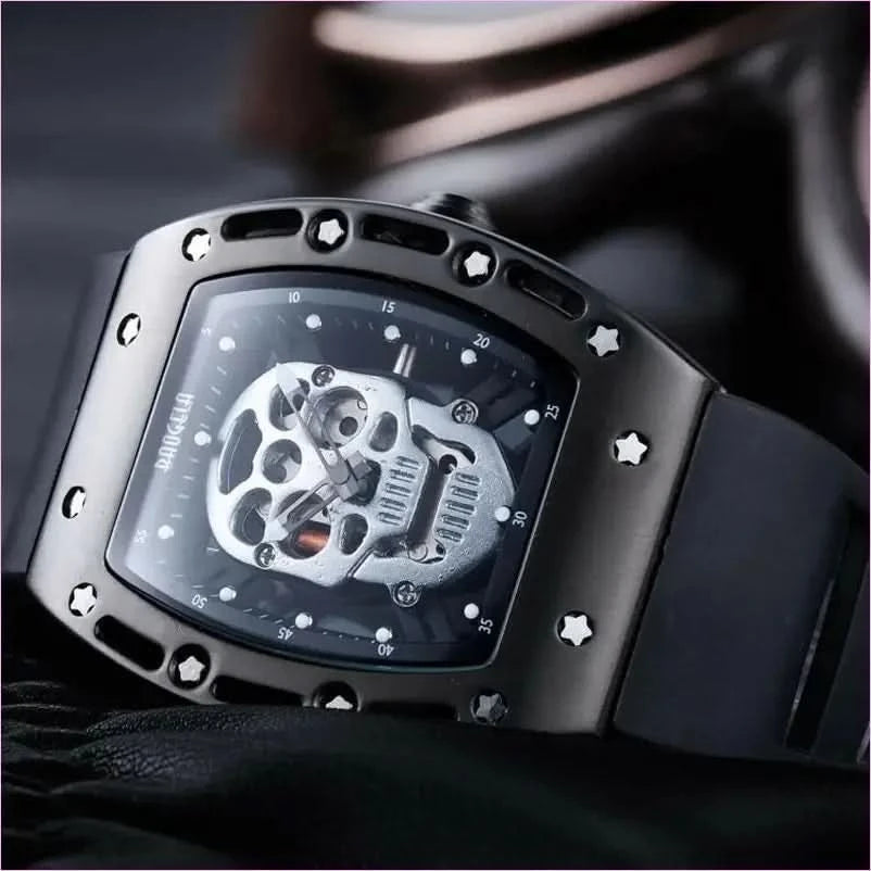 Luxury Pirate Hollow Silica Skeleton Wristwatch in Rose Gold - Pleasures and Sins