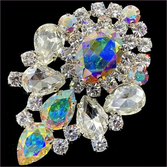 Luxury Rhinestone Oversized Adjustable Drag Queen Ring or Brooch - Pleasures and Sins