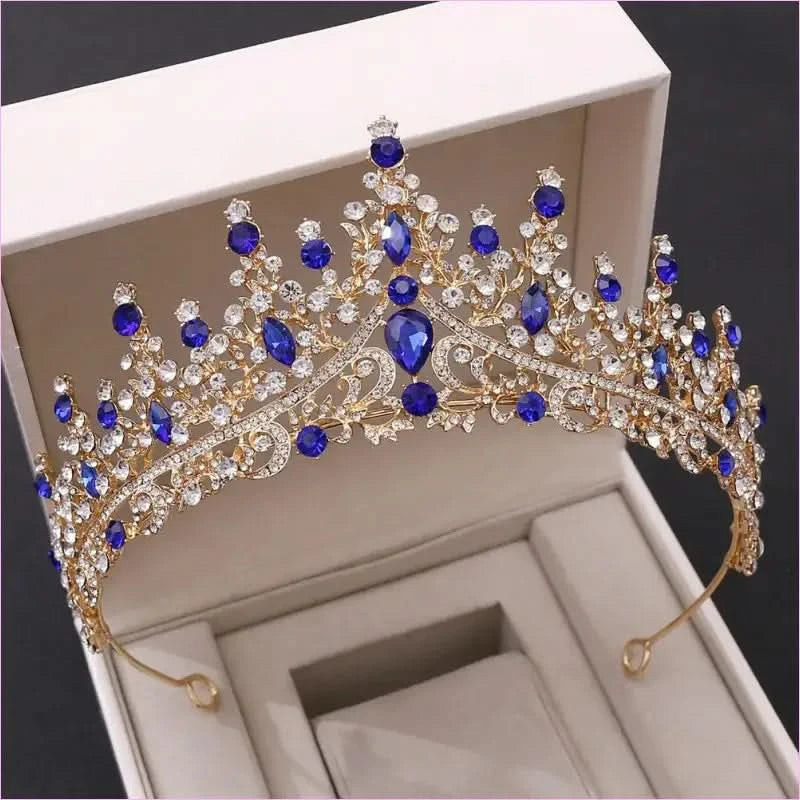 Magnificent Luxury Rhinestone Tiara for Wedding Crown Bride's Look - Pleasures and Sins