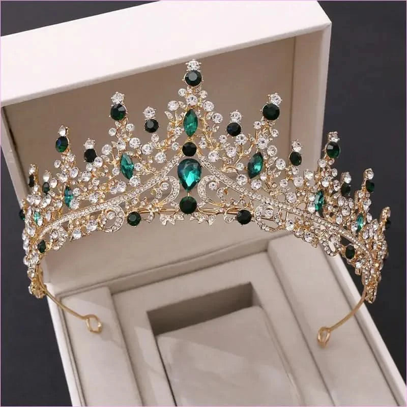 Magnificent Luxury Rhinestone Tiara for Wedding Crown Bride's Look - Pleasures and Sins