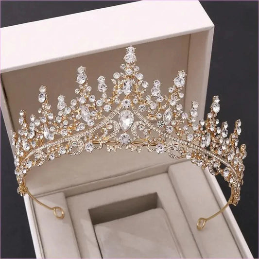 Magnificent Luxury Rhinestone Tiara for Wedding Crown Bride's Look - Pleasures and Sins