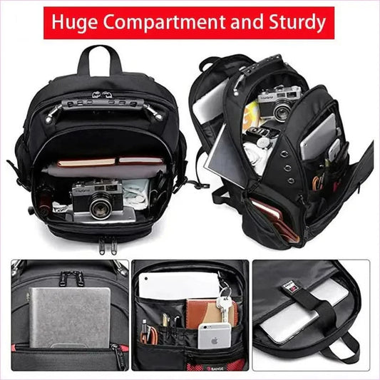 Mens 45l Laptop Usb Anti-theft Travel Backpack - Pleasures and Sins