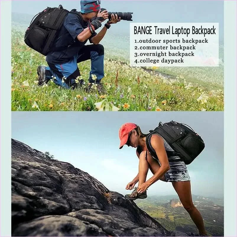 Mens 45l Laptop Usb Anti-theft Travel Backpack - Pleasures and Sins
