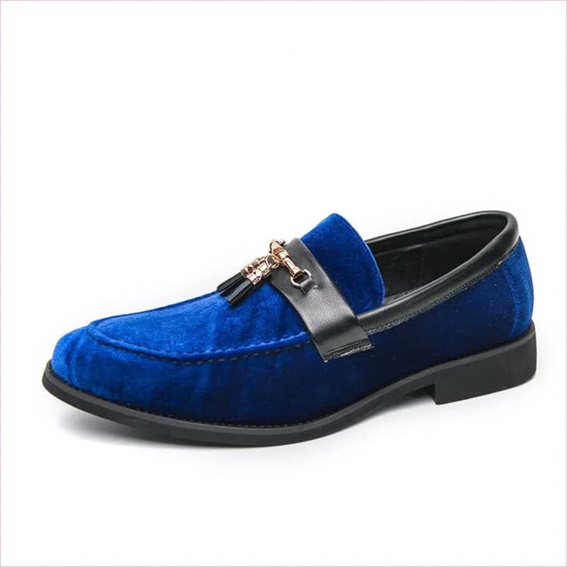Men's British Style Velour Moccasin Trendy Shoes for Luxe Comfort - Pleasures and Sins