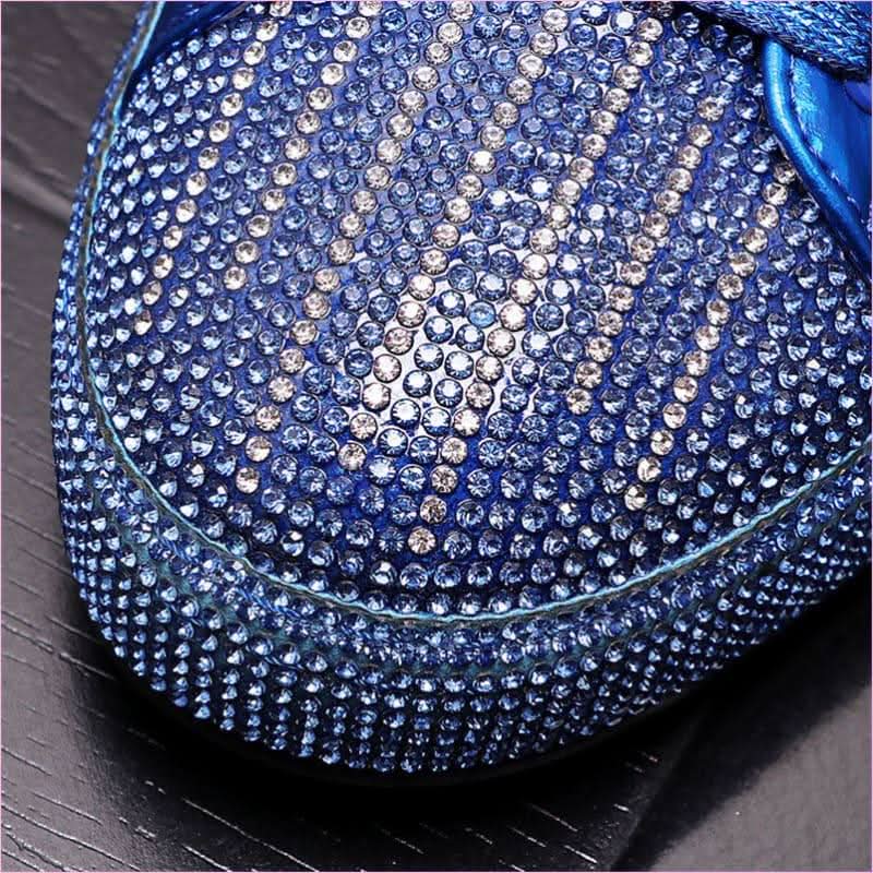 Mens  High-top Men's Rhinestone Casual Glittered Boots - Pleasures and Sins