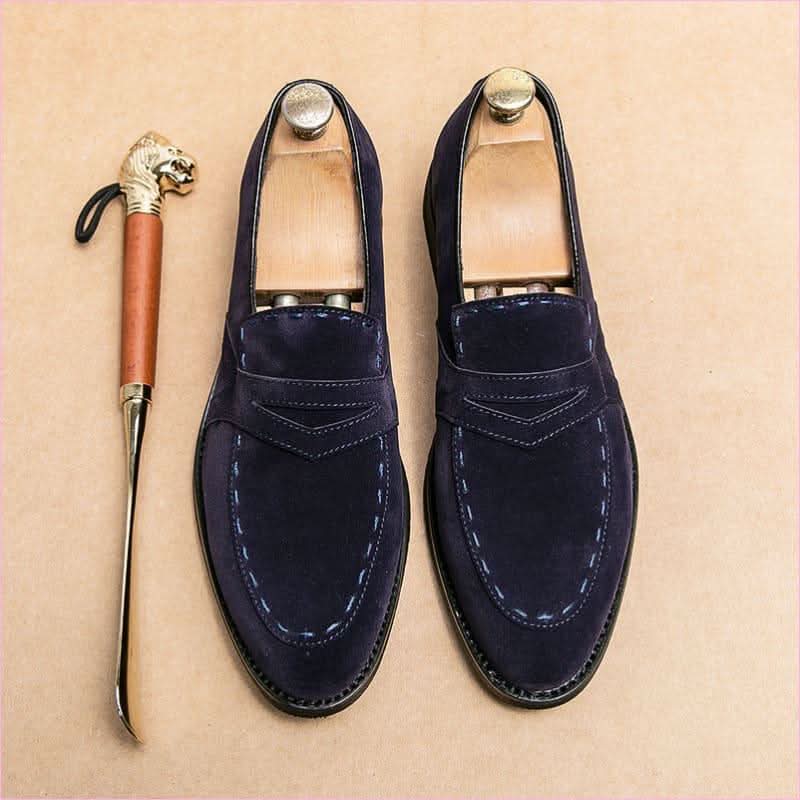 Men's Pointed Toe Casual Suede Moccasins for Everyday Style - Pleasures and Sins