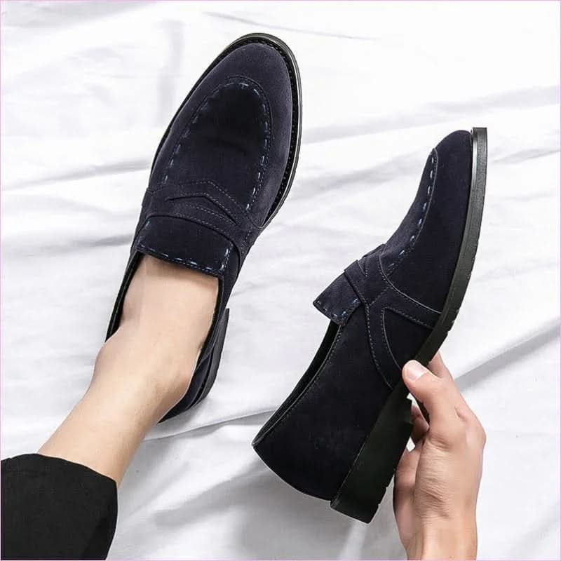 Men's Pointed Toe Casual Suede Moccasins for Everyday Style - Pleasures and Sins