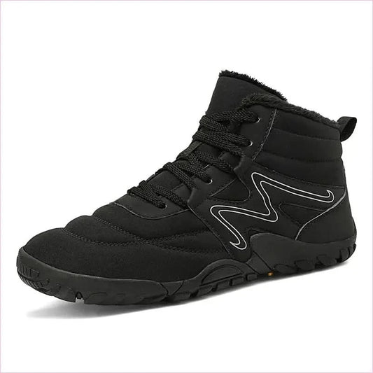 Men’s Warm Plush Sneaker Style Fur Lined Snow Boots with Gum Sole - Pleasures and Sins