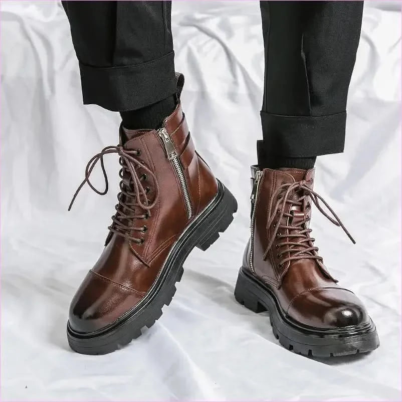 Mid-top Round Head Chelsea Men's Boots for Every Occasion - Pleasures and Sins