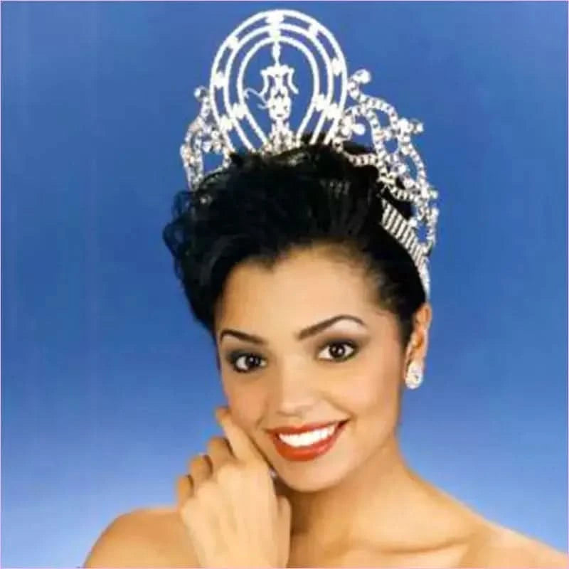 Miss Universe Large Adjustable Headband Crown with Diamonds - Pleasures and Sins