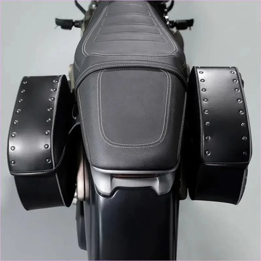 Motorcycle Saddle Bag with Retro Skull Design Large Capacity - Pleasures and Sins