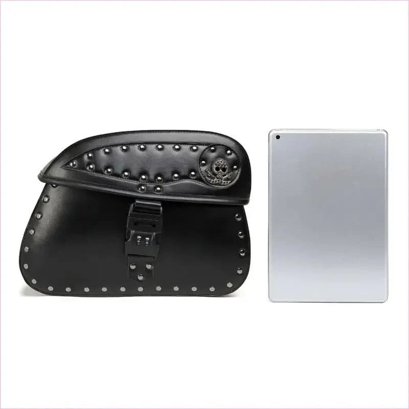 Motorcycle Saddle Bag with Retro Skull Design Large Capacity - Pleasures and Sins