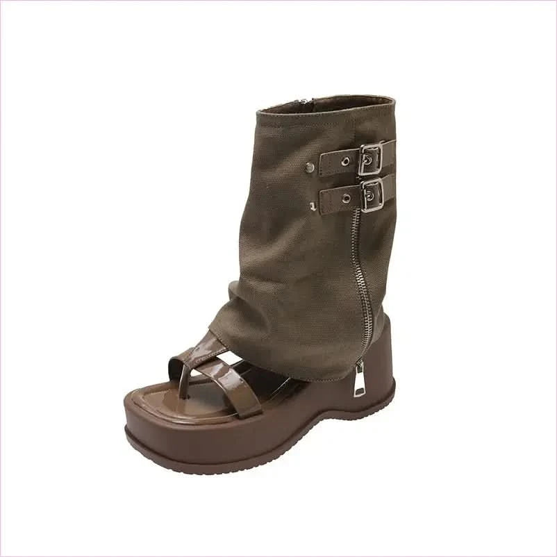 New Platform Motorcycle Fashion Tribal Pants Boots for Bold Style - Pleasures and Sins