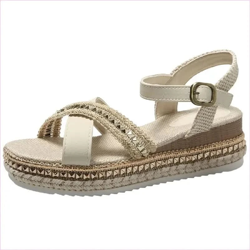 Ornate Women’s Summer Comfortable Open Toe Platform Sandals - Pleasures and Sins
