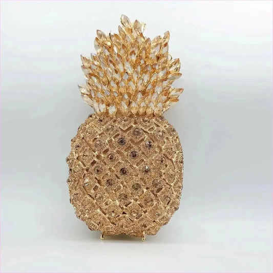 Pineapple Shape Diamante Dinner Bag for a Stylish Night - Pleasures and Sins