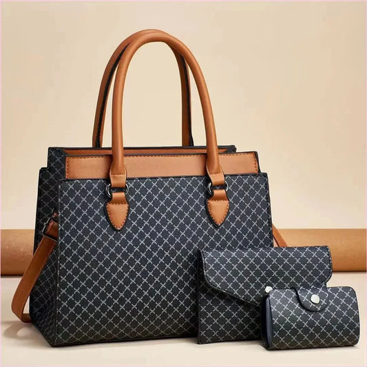 Plaid Pattern Purse Set for Fashionable Women with Plenty of Storage - Pleasures and Sins