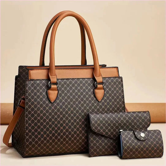 Plaid Pattern Purse Set for Fashionable Women with Plenty of Storage - Pleasures and Sins