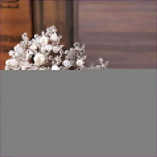 Pleasures and Sins Crystal Bridal Tiara with Pearl Headband - Pleasures and Sins