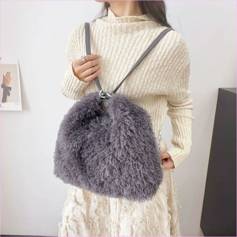 Plush Large Capacity Shoulder Bag for Effortless Style and Practicality - Pleasures and Sins