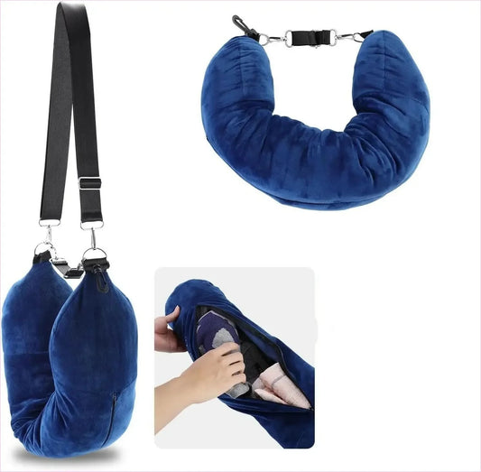 Portable Travel Pillow for Easy Packing and Excess Baggage Solutions - Pleasures and Sins