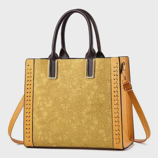 Bright Yellow Luxury Elegant Shoulder Bag with Adjustable Strap Bag Pleasures and Sins