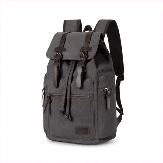 Retro Canvas Laptop University College Backpack with Vintage Design - Pleasures and Sins