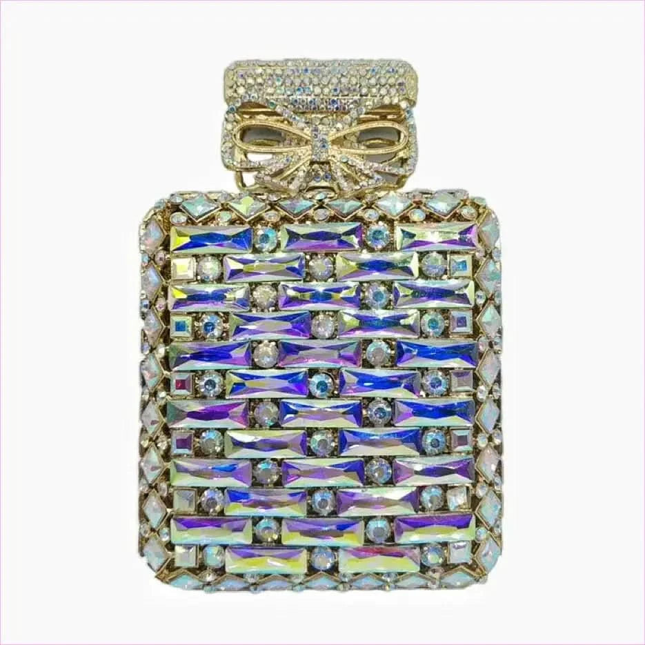 Rhinestone Bag Perfume Bottle with Glamorous Crystal Accents - Pleasures and Sins