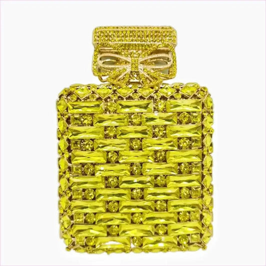 Rhinestone Bag Perfume Bottle with Glamorous Crystal Accents - Pleasures and Sins