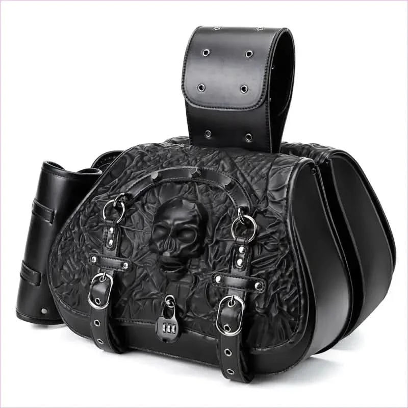 Skull Design Motorcycle Luggage Bag - Pleasures and Sins