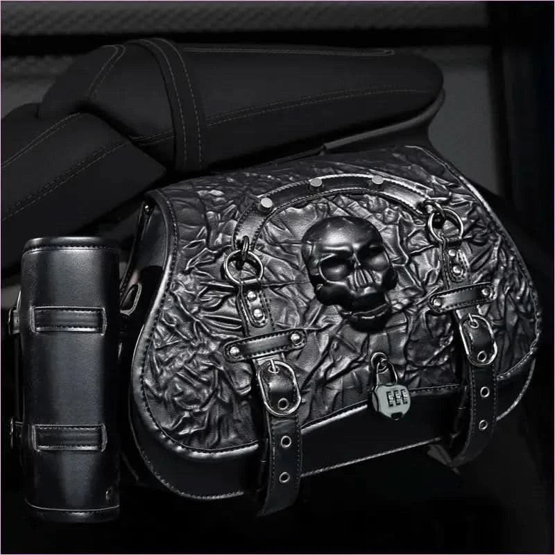 Skull Design Motorcycle Luggage Bag - Pleasures and Sins
