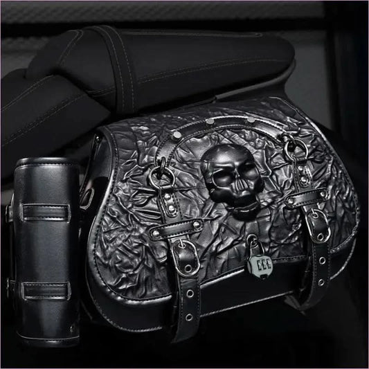 Skull Design Motorcycle Luggage Bag - Pleasures and Sins