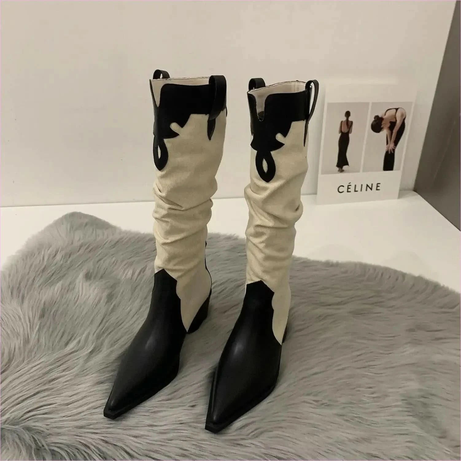 Soft Suede Western Cowboy Boots with Pointed Toe for Everyday Style - Pleasures and Sins