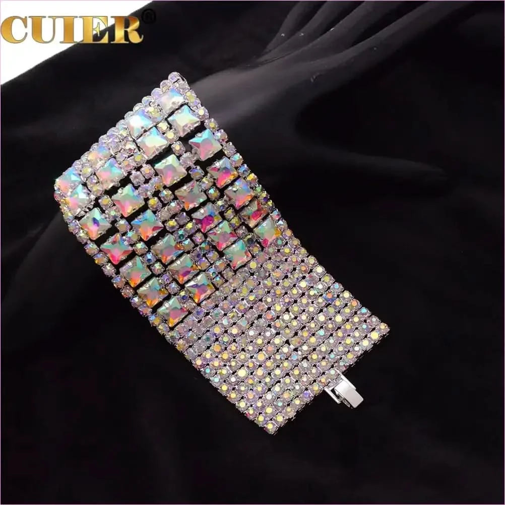 Sparkling Rhinestone Crystal Square Bracelet for Drag Queens - Pleasures and Sins