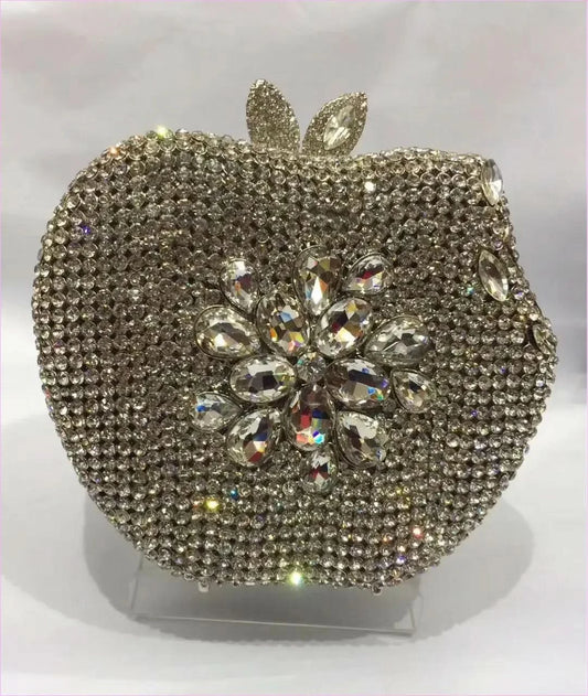 Sparkly Apple Diamond Dinner Bag for Banquets and Events - Pleasures and Sins