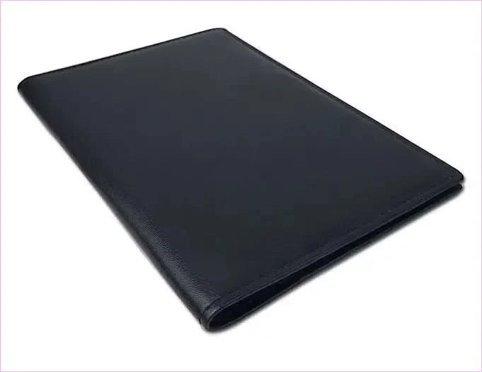 Stylish Black Leather Travel Wallet with Rfid Protection and Card Slots - Pleasures and Sins