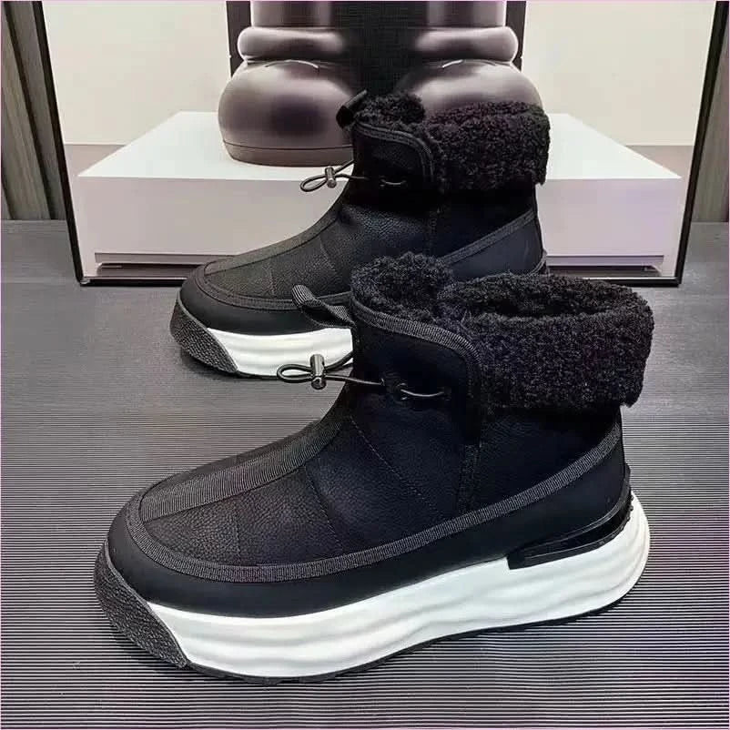 Stylish Mens High-top Platform Shoes with Plush Comfort - Pleasures and Sins