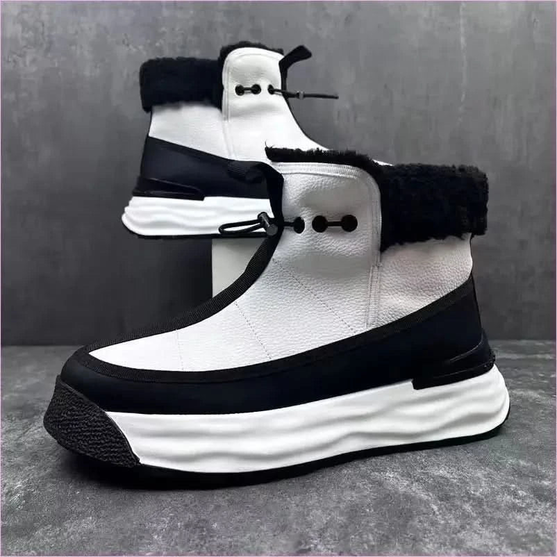 Stylish Mens High-top Platform Shoes with Plush Comfort - Pleasures and Sins