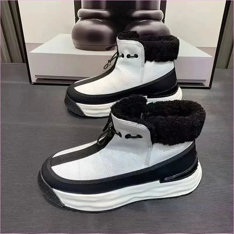 Stylish Mens High-top Platform Shoes with Plush Comfort - Pleasures and Sins