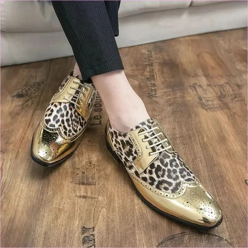 Stylish Silver Patent Leopard Print Shoes for a Bold Look - Pleasures and Sins