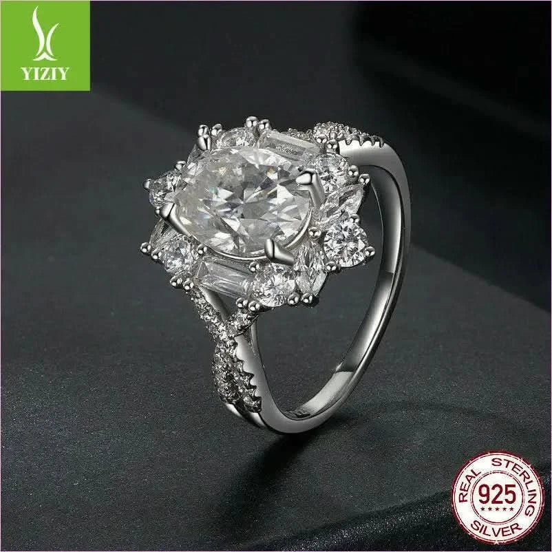 Super Flash Two Carat Moissanite Diamond Ring for Stunning Elegance - Pleasures and Sins