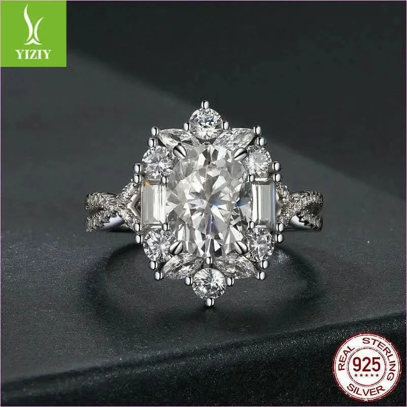 Super Flash Two Carat Moissanite Diamond Ring for Stunning Elegance - Pleasures and Sins