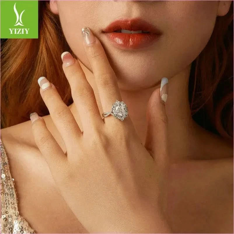 Super Flash Two Carat Moissanite Diamond Ring for Stunning Elegance - Pleasures and Sins