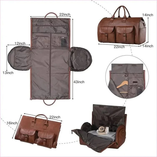 Travel Duffle Bag with Shoe Compartment and Large Capacity - Pleasures and Sins